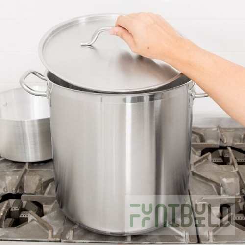 Vollrath 3506 Optio 27 Qt. Stainless Steel Stock Pot with Cover