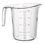 Choice 1 Qt. Purple Allergen-Free Plastic Measuring Cup Choice 1 Qt. Purple Allergen-Free Plastic Measuring Cup