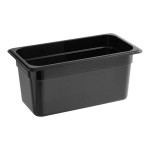 Carlisle 3086203 StorPlus 1/3 Size Black High Heat Plastic Food Pan - 6 Carlisle 3086203 StorPlus 1/3 Size Black High Heat Plastic Food Pan - 6