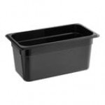 Carlisle 3086203 StorPlus 1/3 Size Black High Heat Plastic Food Pan - 6 Carlisle 3086203 StorPlus 1/3 Size Black High Heat Plastic Food Pan - 6