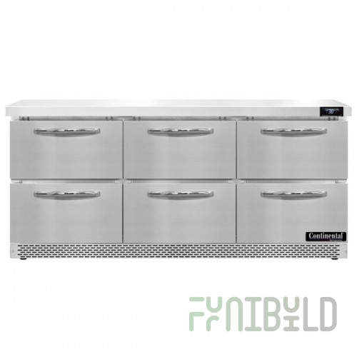 Continental Refrigerator SW72-N-FB-D 72