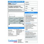 Continental Refrigerator RA68N-12M-D 68 Continental Refrigerator RA68N-12M-D 68
