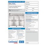 Continental Refrigerator 3FENSSHD 85 1/2