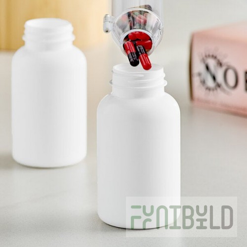 200cc (6.75 oz.) White HDPE Packer Bottle - 320/Case