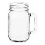 Libbey 97084 16 oz. Customizable Drinking Jar / Mason Jar with Handle - 12/Case