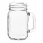 Libbey 97084 16 oz. Customizable Drinking Jar / Mason Jar with Handle - 12/Case