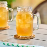 Libbey 97084 16 oz. Customizable Drinking Jar / Mason Jar with Handle - 12/Case