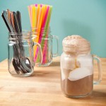 Libbey 97084 16 oz. Customizable Drinking Jar / Mason Jar with Handle - 12/Case