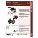 Waring WW180X Single Belgian Waffle Iron / Maker - 120V Waring WW180X Single Belgian Waffle Iron / Maker - 120V