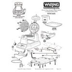 Waring WW180X Single Belgian Waffle Iron / Maker - 120V Waring WW180X Single Belgian Waffle Iron / Maker - 120V