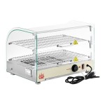 Carnival King HDCG2A Silver Curved Glass Full Service Hot Food Display Case with 2 Shelves - 120V, 800W Carnival King HDCG2A Silver Curved Glass Full Service Hot Food Display Case with 2 Shelves - 120V, 800W