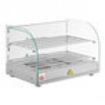 Carnival King HDCG2A Silver Curved Glass Full Service Hot Food Display Case with 2 Shelves - 120V, 800W Carnival King HDCG2A Silver Curved Glass Full Service Hot Food Display Case with 2 Shelves - 120V, 800W