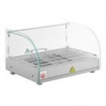 Carnival King HDCG2A Silver Curved Glass Full Service Hot Food Display Case with 2 Shelves - 120V, 800W Carnival King HDCG2A Silver Curved Glass Full Service Hot Food Display Case with 2 Shelves - 120V, 800W