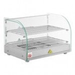 Carnival King HDCG2A Silver Curved Glass Full Service Hot Food Display Case with 2 Shelves - 120V, 800W Carnival King HDCG2A Silver Curved Glass Full Service Hot Food Display Case with 2 Shelves - 120V, 800W