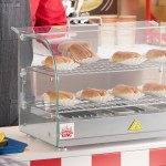 Carnival King HDCG2A Silver Curved Glass Full Service Hot Food Display Case with 2 Shelves - 120V, 800W Carnival King HDCG2A Silver Curved Glass Full Service Hot Food Display Case with 2 Shelves - 120V, 800W
