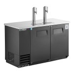 True TDD-2-HC 2 Single Tap Kegerator Beer Dispenser - Black, 2 (1/2) Keg Capacity True TDD-2-HC 2 Single Tap Kegerator Beer Dispenser - Black, 2 (1/2) Keg Capacity