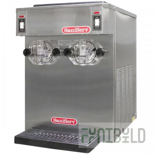 SaniServ 798 Twin Flavor 28 Qt. Air Cooled Frozen Cocktail Machine with 2 Hoppers - 115V