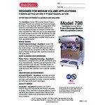 SaniServ 798 Twin Flavor 28 Qt. Air Cooled Frozen Cocktail Machine with 2 Hoppers - 115V