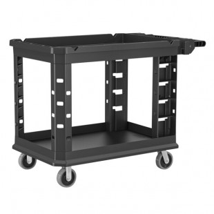 Suncast PUCSD2645 Black Two-Shelf Heavy-Duty Utility Cart - 48 3/4 Suncast PUCSD2645 Black Two-Shelf Heavy-Duty Utility Cart - 48 3/4