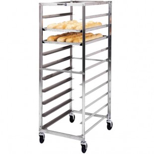Lakeside 156 12 Pan End Load Stainless Steel Bun / Sheet Pan Rack - Assembled
