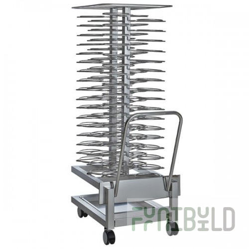 Alto-Shaam 5016478 Roll-In Stainless Steel Plate Cart - 102 Plate