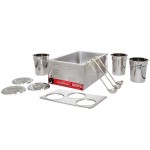 Avantco Triple Well 4 Qt. Countertop Food Warmer with 3 Insets, 3 Covers, and 3 Ladles - 120V, 1200W