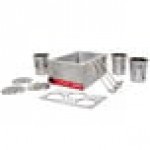 Avantco Triple Well 4 Qt. Countertop Food Warmer with 3 Insets, 3 Covers, and 3 Ladles - 120V, 1200W