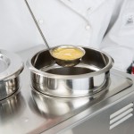 Avantco Triple Well 4 Qt. Countertop Food Warmer with 3 Insets, 3 Covers, and 3 Ladles - 120V, 1200W