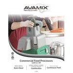 AvaMix Revolution BFP34SS 3 Qt. Stainless Steel Batch Bowl Food Processor - 1 hp AvaMix Revolution BFP34SS 3 Qt. Stainless Steel Batch Bowl Food Processor - 1 hp