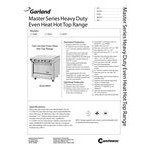 Garland M46T Master Series Liquid Propane 2 Section Modular Even Heat Hot Top 34