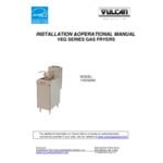 Vulcan 1VEG35M-1 Natural Gas 35-40 lb. Floor Fryer with Millivolt Controls - 70,000 BTU Vulcan 1VEG35M-1 Natural Gas 35-40 lb. Floor Fryer with Millivolt Controls - 70,000 BTU