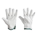 Cordova Gray Standard Grain Goatskin Leather Driver's Gloves with Keystone Thumbs - Vendpacked - Large - Pair