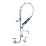 Waterloo 1.15 GPM Low Profile Wall-Mount Pre-Rinse Faucet with 8 Waterloo 1.15 GPM Low Profile Wall-Mount Pre-Rinse Faucet with 8