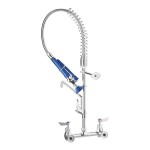 Waterloo 1.15 GPM Low Profile Wall-Mount Pre-Rinse Faucet with 8 Waterloo 1.15 GPM Low Profile Wall-Mount Pre-Rinse Faucet with 8