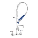Waterloo 1.15 GPM Low Profile Wall-Mount Pre-Rinse Faucet with 8 Waterloo 1.15 GPM Low Profile Wall-Mount Pre-Rinse Faucet with 8