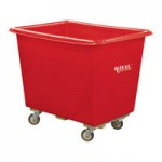 Royal Basket Trucks 10 Cu. Ft. Red Poly Truck with Steel Base and 2 Rigid / 2 Swivel Casters R08-RDX-PGC-4UNN Royal Basket Trucks 10 Cu. Ft. Red Poly Truck with Steel Base and 2 Rigid / 2 Swivel Casters R08-RDX-PGC-4UNN