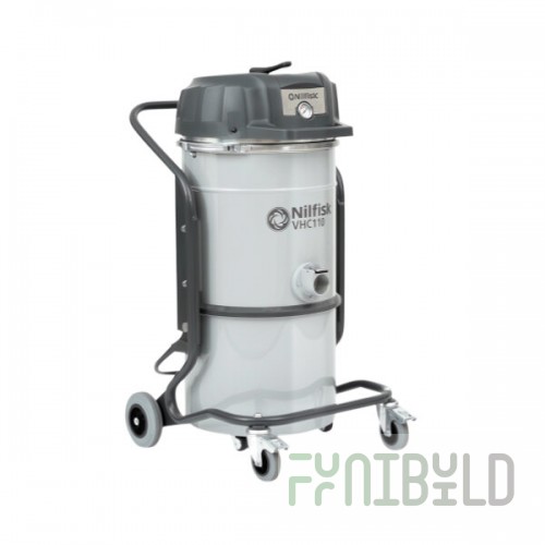 Nilfisk VHC110N AU 9.7 Gallon Steel Compressed Air Industrial Vacuum with HEPA Filtration - 70 CFM