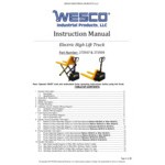 Wesco Industrial Products 3,000 lb. Electric Telescoping High Lift Pallet Truck with 45