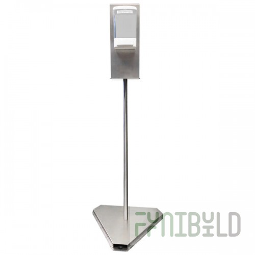 Antunes 7002181 Single Stainless Steel Hand Sanitizer Dispenser Stand