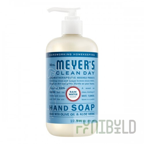 Mrs. Meyer's Clean Day 394711 12.5 oz. Rainwater Scented Hand Soap with Pump - 6/Case