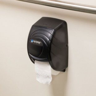San Jamar R3590TBK Duett Oceans Toilet Tissue Dispenser - Black Pearl San Jamar R3590TBK Duett Oceans Toilet Tissue Dispenser - Black Pearl