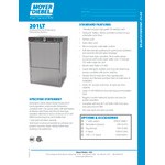 Moyer Diebel 201LT Undercounter Low-Temperature Dishwashing Machine - 115V Moyer Diebel 201LT Undercounter Low-Temperature Dishwashing Machine - 115V
