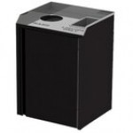 Lakeside 3420P Rectangular Stainless Steel Liquid / Cup Refuse Station with Top Access and Purple Laminate Finish - 26 1/2