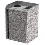 Lakeside 3420P Rectangular Stainless Steel Liquid / Cup Refuse Station with Top Access and Purple Laminate Finish - 26 1/2