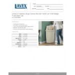 Lavex 21 Gallon Beige Corner Round Trash Can with Beige Push Door Lid Lavex 21 Gallon Beige Corner Round Trash Can with Beige Push Door Lid