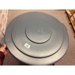 Carlisle 84101123 Bronco 10 Gallon Gray Flat Round Trash Can Lid