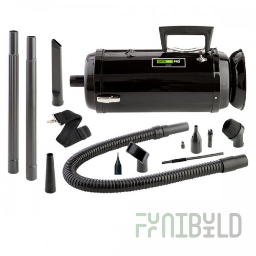 MetroVac MDV-3BA Datavac Pro Series Handheld Canister Vacuum Cleaner with Attachment Kit - 1.7 hp