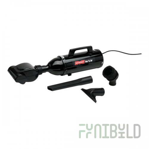 MetroVac VM4B500T Vac N Go Handheld Canister Vacuum Cleaner with Turbine Brush and Attachment Kit - 500W