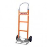 B&P Manufacturing Liberator 600 lb. Red Aluminum / Steel Straight Back Hand Truck with Loop Handle and 10
