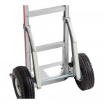 Lavex 550 lb. Aluminum Straight Back Hand Truck with 10 Lavex 550 lb. Aluminum Straight Back Hand Truck with 10